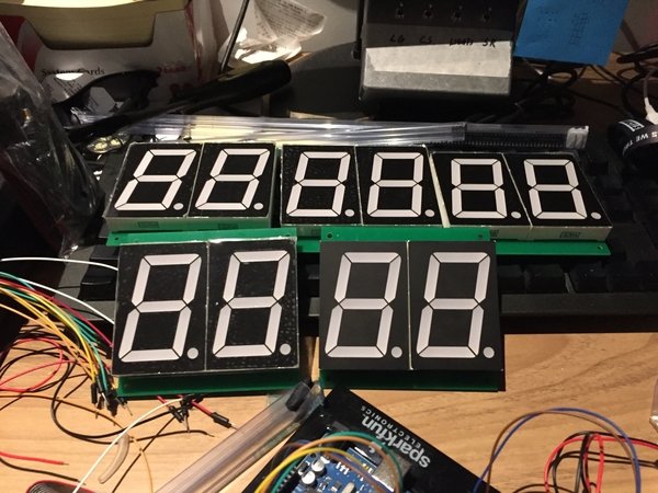 The finished displays